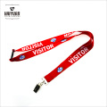 Sublimation Printing Red Kanada Maple Leaf Lanyard